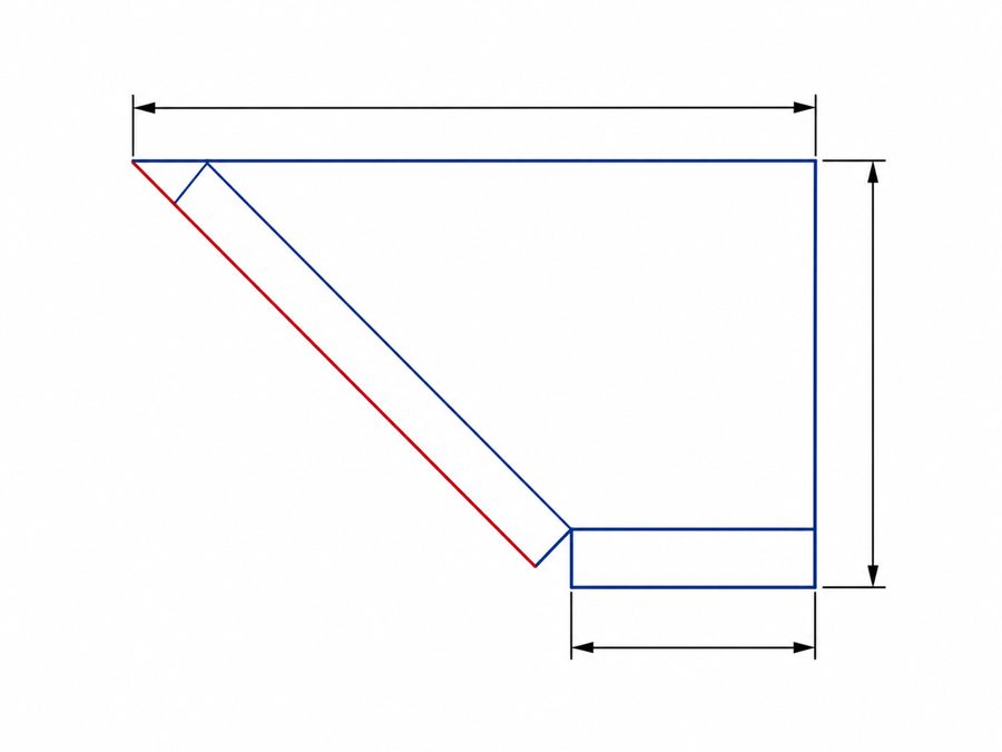 Plano técnico Aleta doble rodado