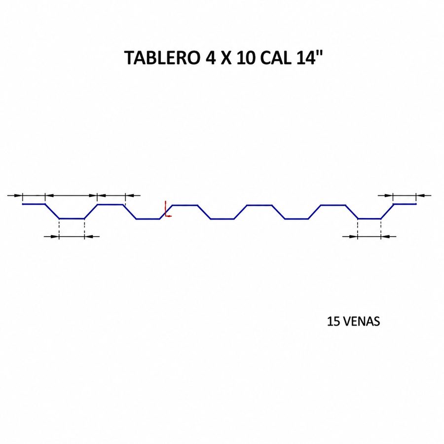 Plano técnico Tablero 4×10